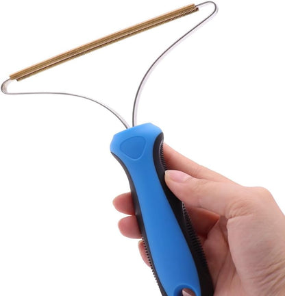 Pet Hair Remover, Carpet Brush Tool, Dog Cat Hair Remover, Lint Removers, Carpets Rake for Pet Hairs Removal, Suitable for Car Mat,Couch,Pets Bed,Furniture,Rug,Blue