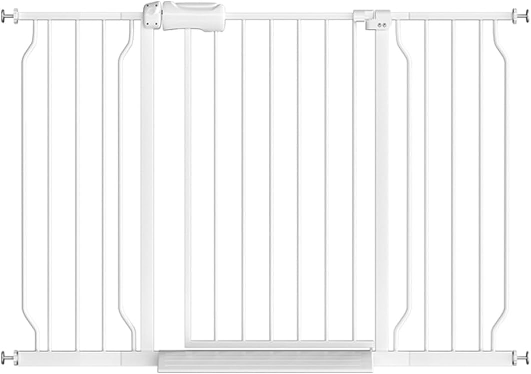 Fairy Baby Extra Wide Baby Gate for Dogs Pressure Monuted Safety Gate for Living Room, Fits 62 Inch to 67 Inch with No Drill Auto Close Dog Gate for Doorways, White
