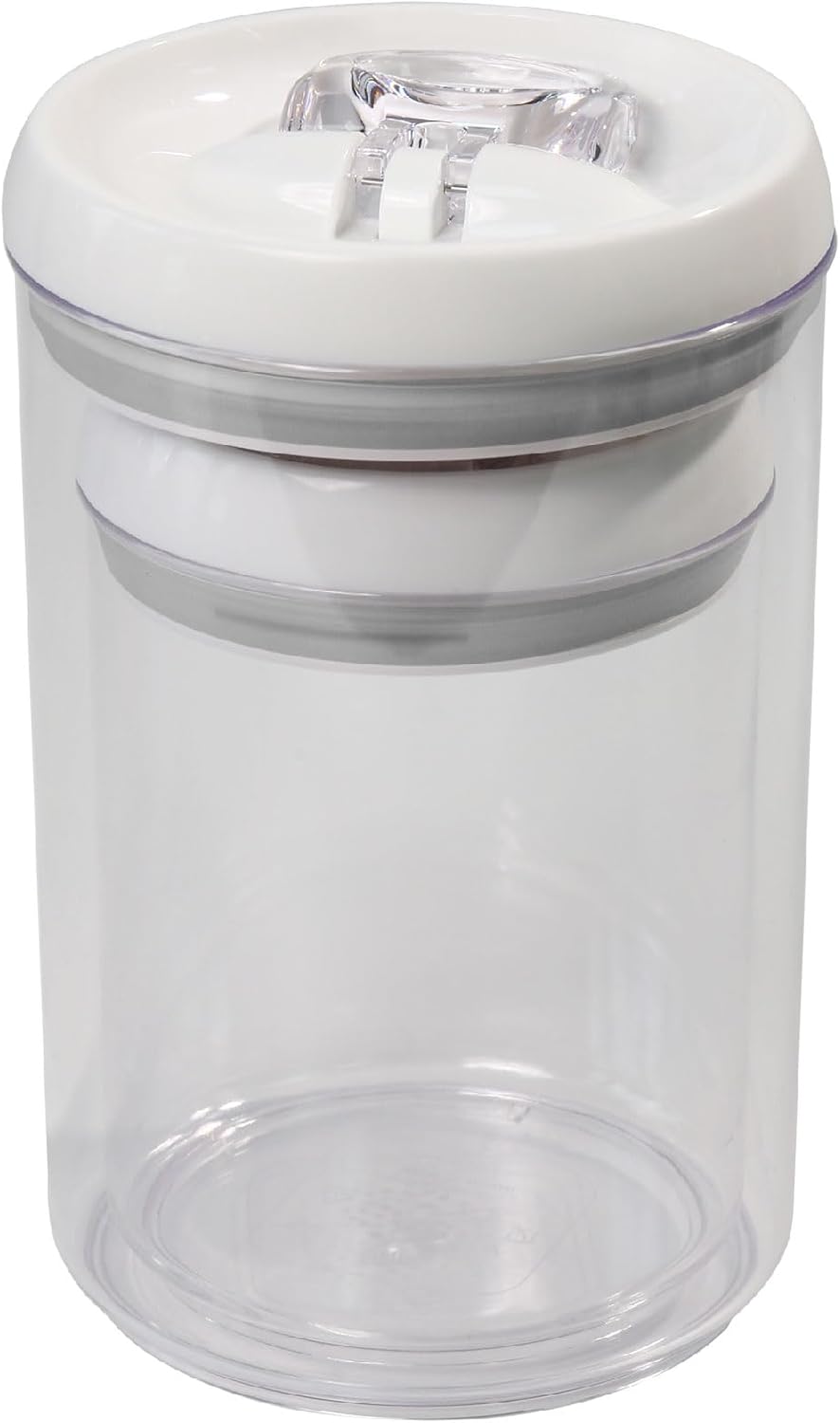 Felli Flip Tite Pet Food Container with Airtight Lids, BPA FREE Acrylic Canister with Paw Bone Fish Flip Top Handles for Cat Dog Kibble Treats Storage, Keep Fresh (Pet Collection Nest-L3pk)