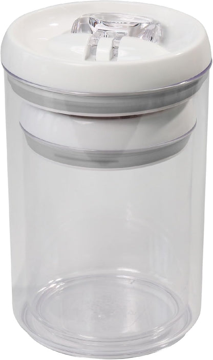 Felli Flip Tite Pet Food Container with Airtight Lids, BPA FREE Acrylic Canister with Paw Bone Fish Flip Top Handles for Cat Dog Kibble Treats Storage, Keep Fresh (Pet Collection Nest-L3pk)