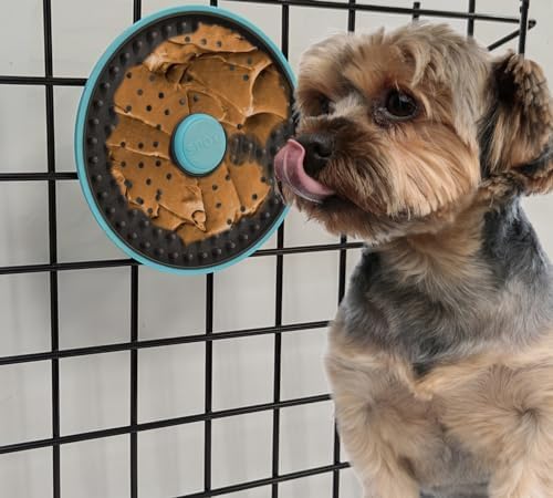SPOT Soothers Multipurpose Dog Lick Mat - 6in Slow Feeder & Crate Enrichment Toy for Small & Medium Dogs and Puppies, Food-Grade Rubber, Dishwasher Safe, Anxiety & Boredom Relief