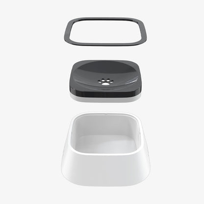 Dog Drinking Bowl, No-Spill Slow Feeder Water Bowl for Dogs and Cats with Floating Disk - Splash-Proof Design for Travel, Ideal for Small Dogs and Messy Drinker