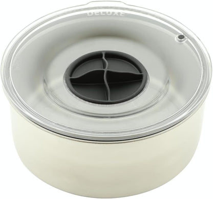 Slopper Stopper Stainless Steel Dripless Water Bowl with Tritan Plastic Lid – Holds 1 Gal, Reduces Spills & Trails Up to 85%+, Water Bowl for Large Breed Dogs (51-85 lbs), The Original Slobber Stopper