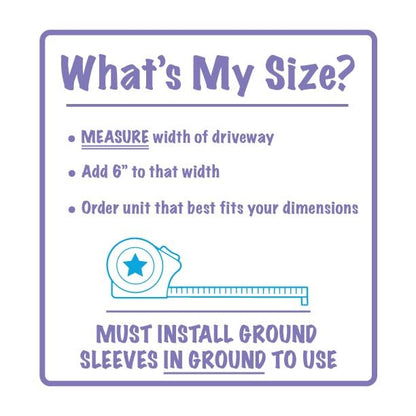 Kidkusion Retractable Driveway Guard | Adjustable Up to 12 Ft. | Visual Boundary for Playtime Safety | Black | Made in USA