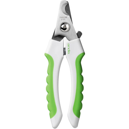 Andis 68575 Animal Nail Cutter for Small Breeds - Stainless Steel Blades with Sharp Efficiency - Designed for Repeated Use & Recommended by Pet Trainers – Medium Size & White/Green