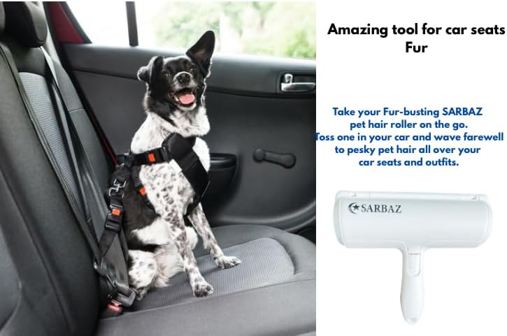 Sarbaz Pet Hair Remover, Cat and Dog Hair Remove for Furniture, Carpet, Couch,Clothing and Beding, Multi Surface Fur Remover Tool, Portable