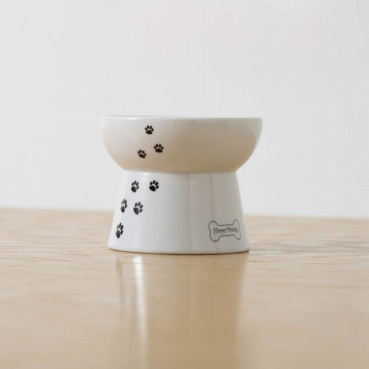 Necoichi Raised Dog Food Bowl, Elevated, for Dogs and Cats, Pets Feeding Feeder Non-Slip for Small Dogs Dishwasher and Microwave Safe, No.1 Seller in Japan! (Dog, Extra Wide Tilted)