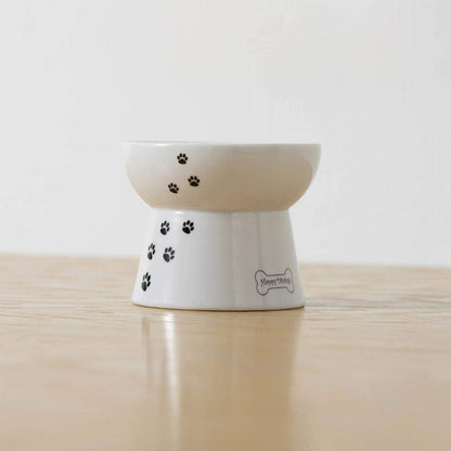 Necoichi Raised Dog Food Bowl, Elevated, for Dogs and Cats, Pets Feeding Feeder Non-Slip for Small Dogs Dishwasher and Microwave Safe, No.1 Seller in Japan! (Dog, Extra Wide Tilted)