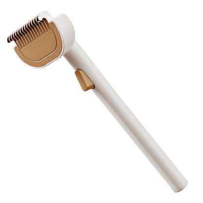 Dog & Cat Brush for Shedding, Self-Cleaning Dematting Comb Undercoat Rake, Deshedding Grooming Tool for Long & Medium Haired Pets, Removes Tangles Mats Loose Fur