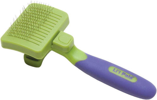 Coastal Pet - Li’l Pals Self-Cleaning Dog Slicker Brush - for Small Dogs and Puppies - One Size