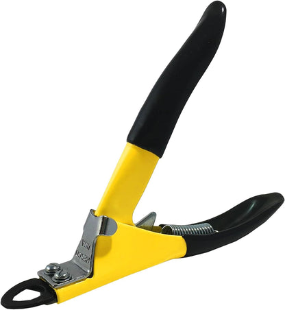 Resco Original Deluxe Dog Nail Clippers - Professional USA-Made Guillotine Trimmer - Heavy Duty Steel for Large Dogs - Yellow
