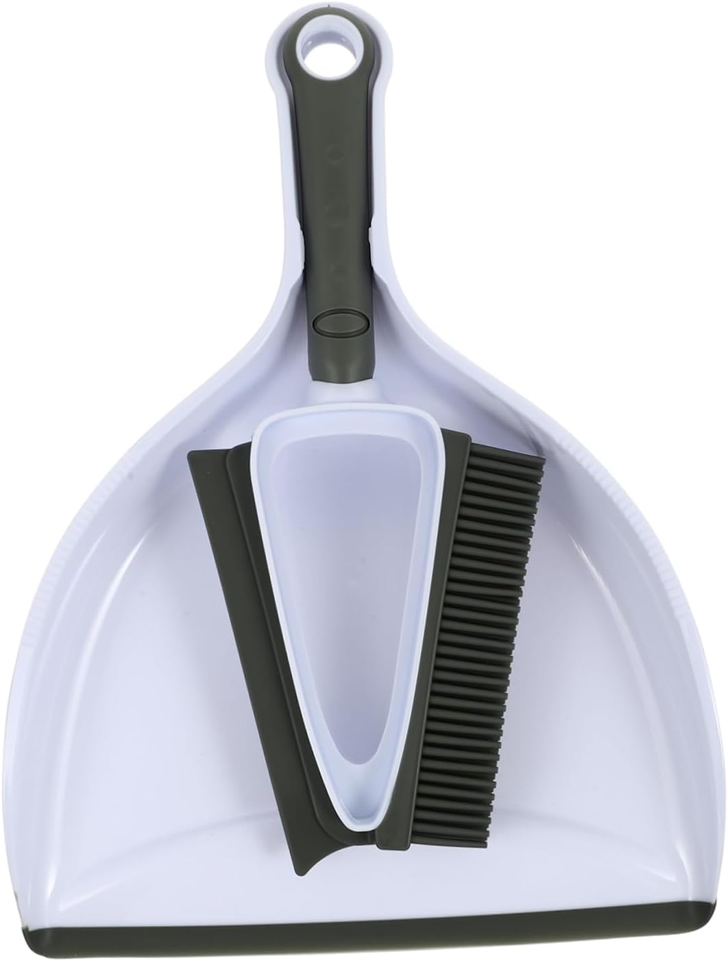 Outanaya Pet Hair Removal Dust Removal Set 2-in-1 Brush Dustpan Pet Rake for Carpet Hair Collector
