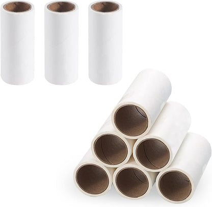 Double-Sided Travel Portable Lint Roller with Hand Strap, Reusable Mini Extra Sticky Dog Cat Pet Hair Remover, Luxury Lint Remover for Clothes Bag Dust Fuzz Fur with 4 Refills, Grey