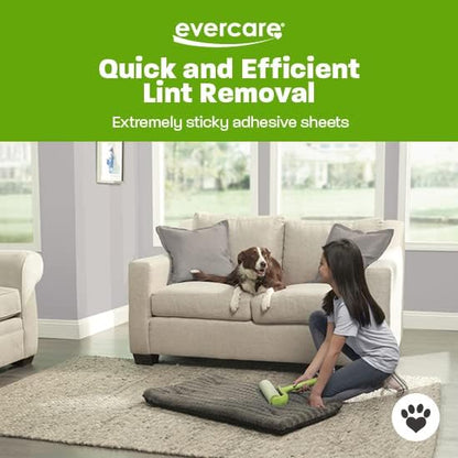 Evercare 10-Inch Mega All-Purpose Pet Hair Lint Roller Refill, 50 Sheets – Sticky Roller for Pet Hair, Cat & Dog Hair Remover, Lint Remover, Pet Hair Remover for Furniture, Clothing & Cars