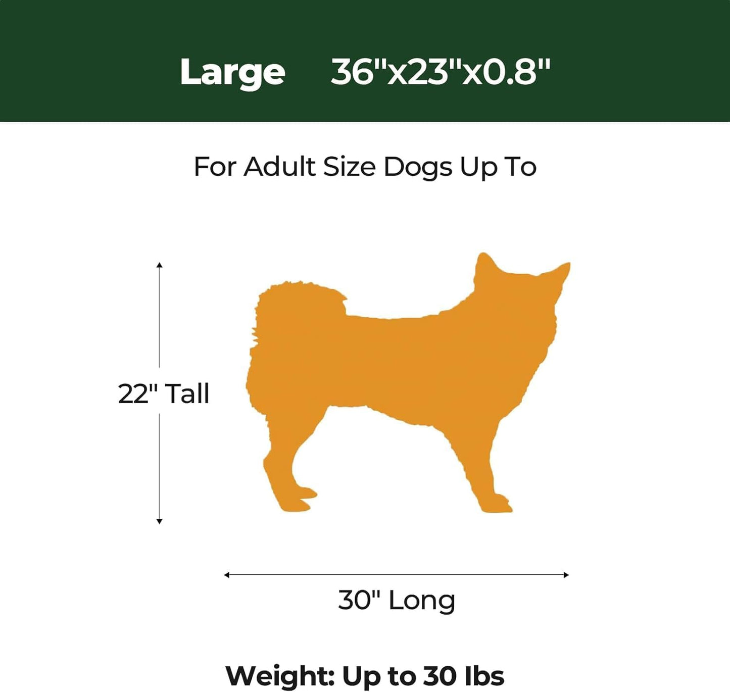 BALANCE Dog Crate Pad, Dog Foam Crate Mat Kennel Pad, Washable Water-Resistant Pet Bed Flat Dogs Cage Mat for Small Dogs