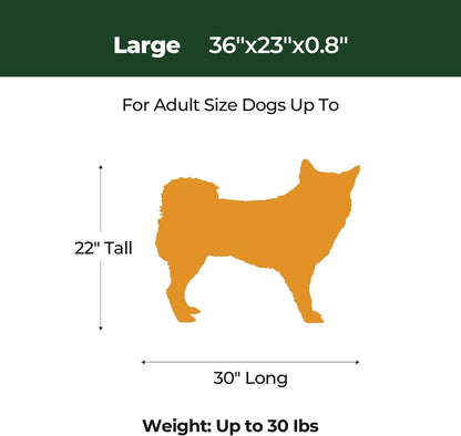 BALANCE Dog Crate Pad, Dog Foam Crate Mat Kennel Pad, Washable Water-Resistant Pet Bed Flat Dogs Cage Mat for Small Dogs
