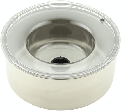 Slopper Stopper Stainless Steel Dripless Water Bowl with Tritan Plastic Lid – Holds 1 Gal, Reduces Spills & Trails Up to 85%+, Water Bowl for Large Breed Dogs (51-85 lbs), The Original Slobber Stopper