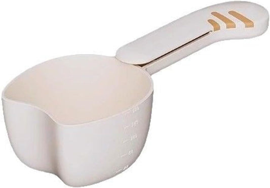 Functional Kitchens Spoon and Sealing Clip Portable Food Scoops for Dog and Cats Food Perfect for Grains and Rice Bag Clip Spoon