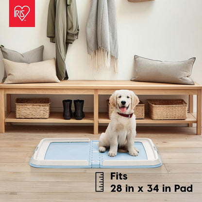 Secure Pee Pad Holder for Regular Sized Dogs, Fits 22"x22" Pad, Gray