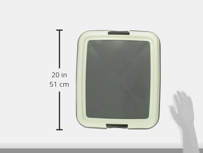 Secure Pee Pad Holder for Regular Sized Dogs, Fits 22"x22" Pad, Gray