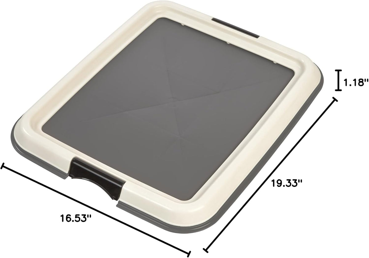 Secure Pee Pad Holder for Regular Sized Dogs, Fits 22"x22" Pad, Gray