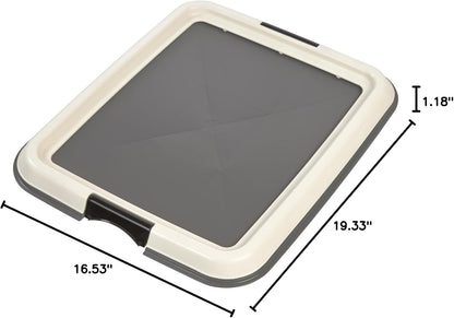 Secure Pee Pad Holder for Regular Sized Dogs, Fits 22"x22" Pad, Gray