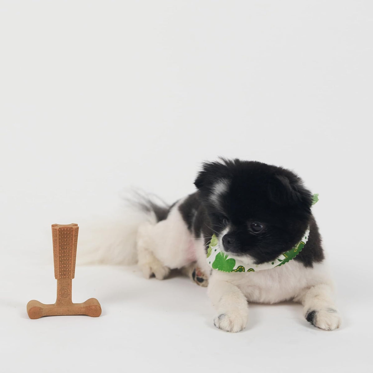 Bam-Bones Plus T Bone – Bamboo Fiber & Nylon Dog Chew Toy for Moderate to Aggressive Chewers, Durable Long Lasting & Non-Splintering, Beef Flavor Toy for Adult Dogs & Puppies Under 60 lbs, 6 in