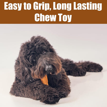 Bam-Bones Plus T Bone – Bamboo Fiber & Nylon Dog Chew Toy for Moderate to Aggressive Chewers, Durable Long Lasting & Non-Splintering, Beef Flavor Toy for Adult Dogs & Puppies Under 60 lbs, 6 in