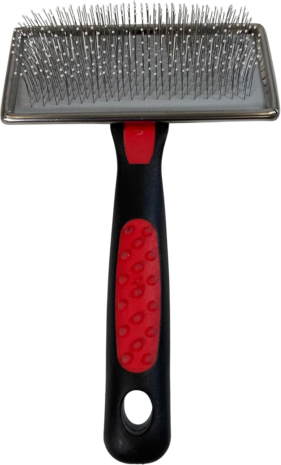 Paw Brothers Soft Flat Slicker Brush for Dogs, Grooming Brush Small and Medium Dogs, Coated Tips, Gentle on Skin, Maximum Coverage, Medium