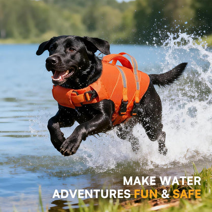 High-Visible Large Dog Life Jackets for Swimming Boating & Beach