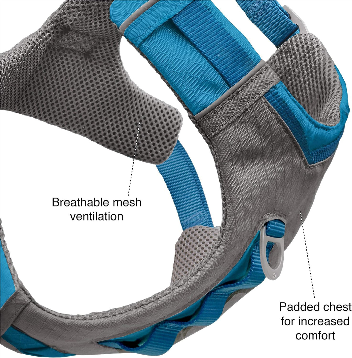 Journey Air Dog Harness, Black, Medium