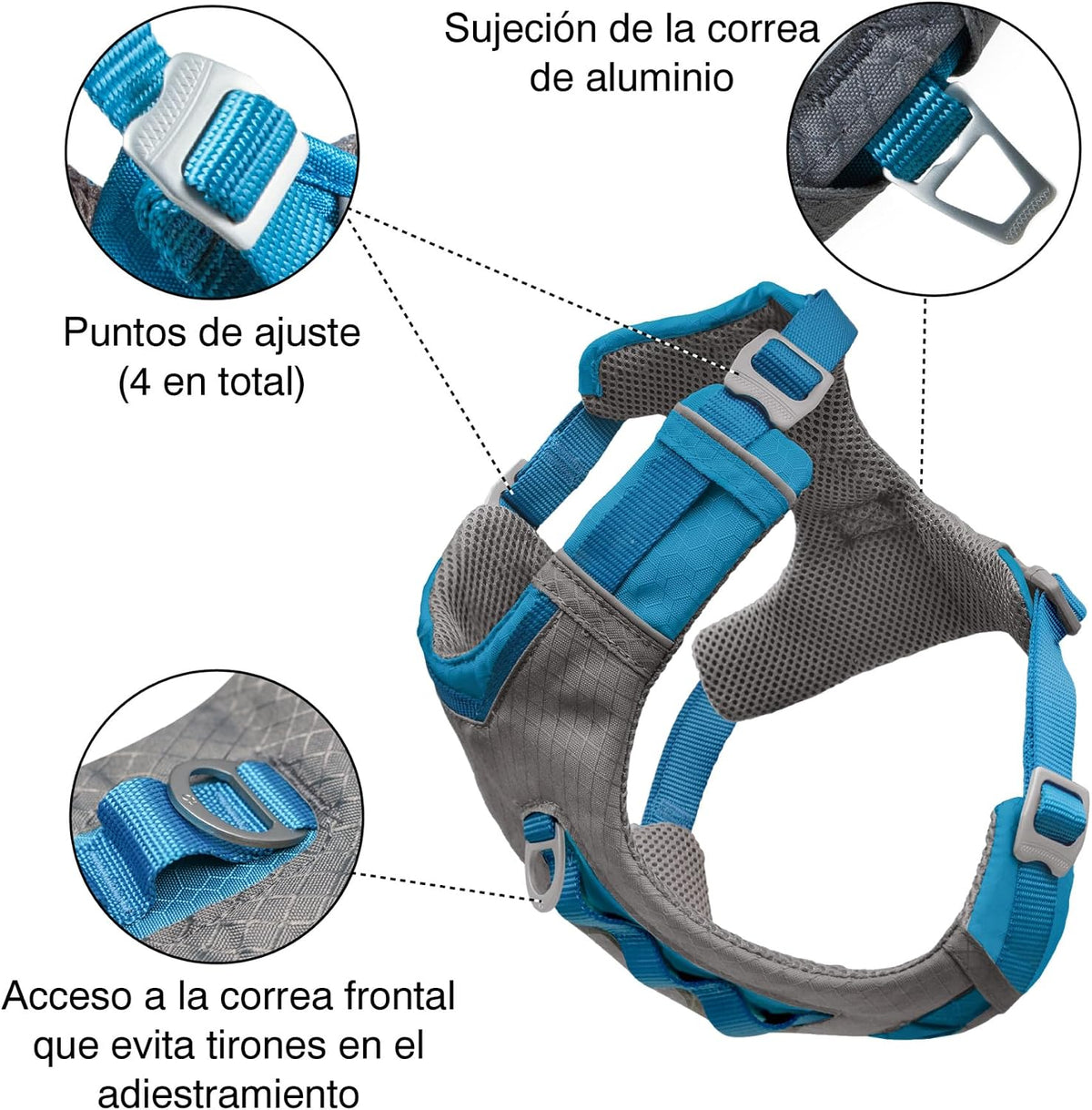 Journey Air Dog Harness, Black, Medium
