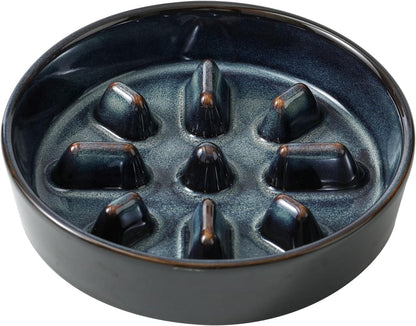 Raised Slow Feeder Dog Bowls, Elevated Dog Bowls Slow Feeder Set