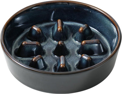 Raised Slow Feeder Dog Bowls, Elevated Dog Bowls Slow Feeder Set