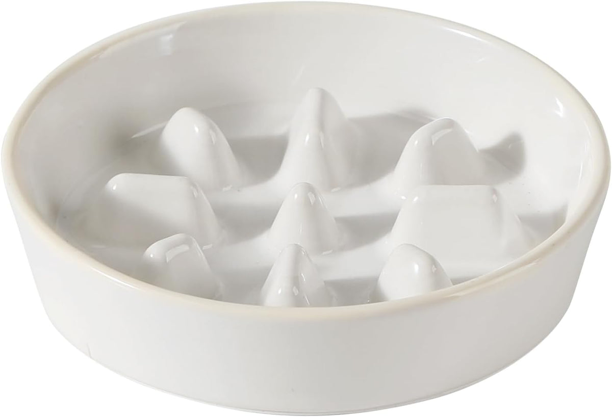 Raised Slow Feeder Dog Bowls, Elevated Dog Bowls Slow Feeder Set
