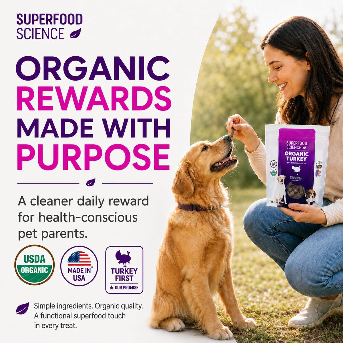 Hypoallergenic Healthy Dog Treats: Plant-Based Vegetarian Dog Snacks w/ Kelp, Sweet Potato, Chia, Flaxseed, Coconut Oil for Skin & Coat, Grain & Gluten-Free Vegan Protein Dog Treats Training, 5 oz