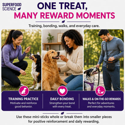 Hypoallergenic Healthy Dog Treats: Plant-Based Vegetarian Dog Snacks w/ Kelp, Sweet Potato, Chia, Flaxseed, Coconut Oil for Skin & Coat, Grain & Gluten-Free Vegan Protein Dog Treats Training, 5 oz