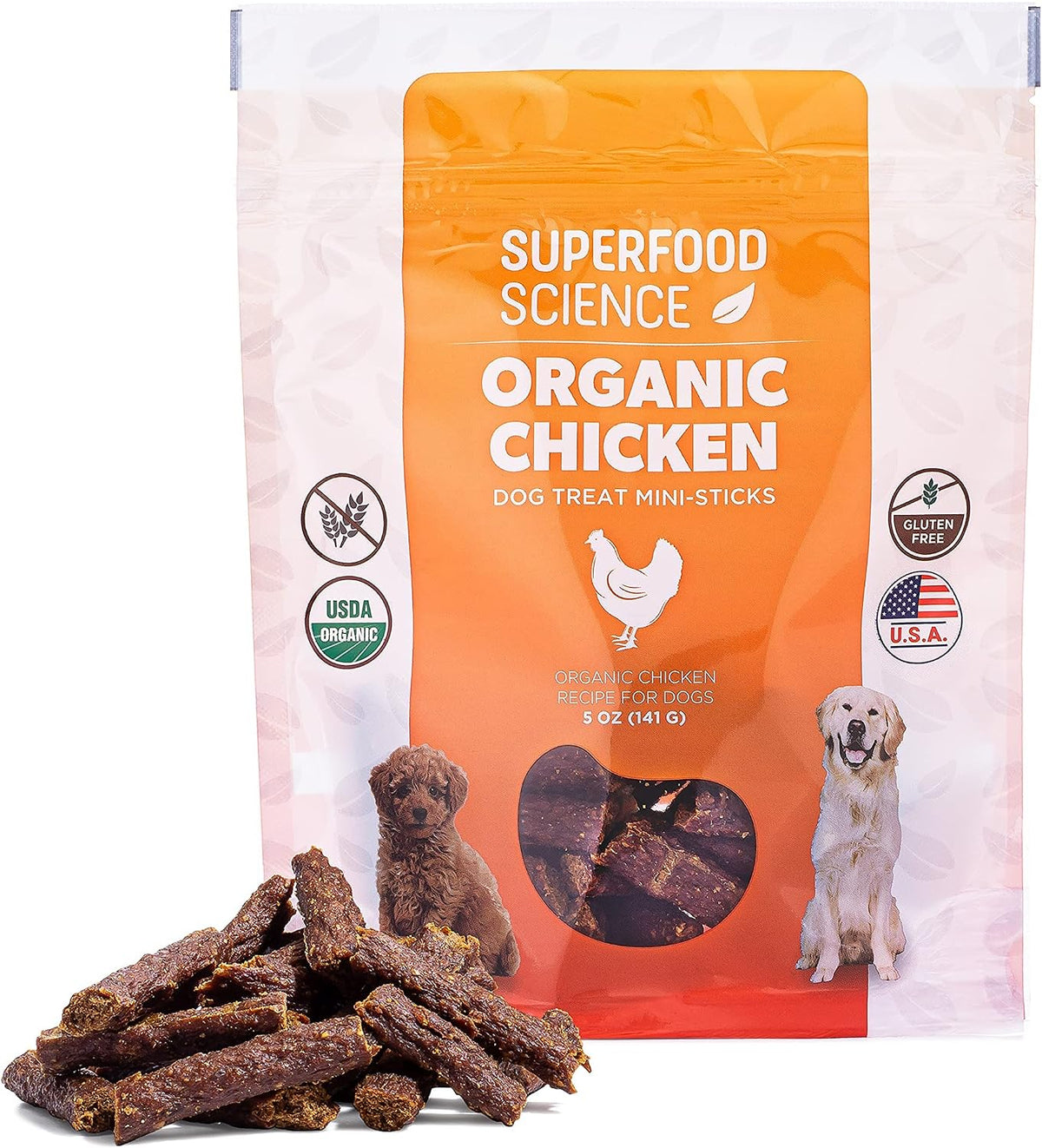 Hypoallergenic Healthy Dog Treats: Plant-Based Vegetarian Dog Snacks w/ Kelp, Sweet Potato, Chia, Flaxseed, Coconut Oil for Skin & Coat, Grain & Gluten-Free Vegan Protein Dog Treats Training, 5 oz