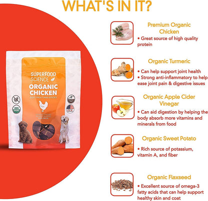 Hypoallergenic Healthy Dog Treats: Plant-Based Vegetarian Dog Snacks w/ Kelp, Sweet Potato, Chia, Flaxseed, Coconut Oil for Skin & Coat, Grain & Gluten-Free Vegan Protein Dog Treats Training, 5 oz