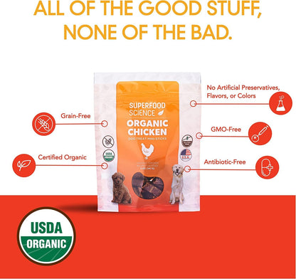 Hypoallergenic Healthy Dog Treats: Plant-Based Vegetarian Dog Snacks w/ Kelp, Sweet Potato, Chia, Flaxseed, Coconut Oil for Skin & Coat, Grain & Gluten-Free Vegan Protein Dog Treats Training, 5 oz