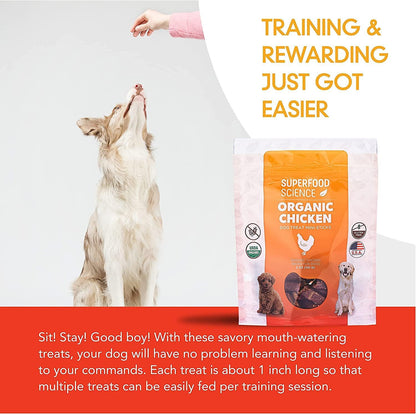 Hypoallergenic Healthy Dog Treats: Plant-Based Vegetarian Dog Snacks w/ Kelp, Sweet Potato, Chia, Flaxseed, Coconut Oil for Skin & Coat, Grain & Gluten-Free Vegan Protein Dog Treats Training, 5 oz