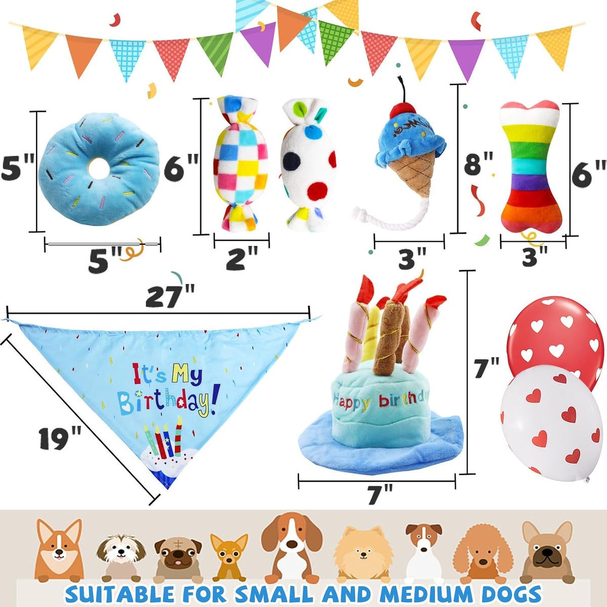Dog Puzzle Enrichment Toy, Squeaky Crinkle Plush Turtle Puppy Toy
