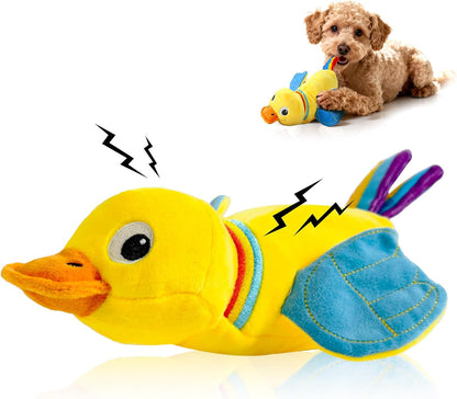 Dog Puzzle Enrichment Toy, Squeaky Crinkle Plush Turtle Puppy Toy