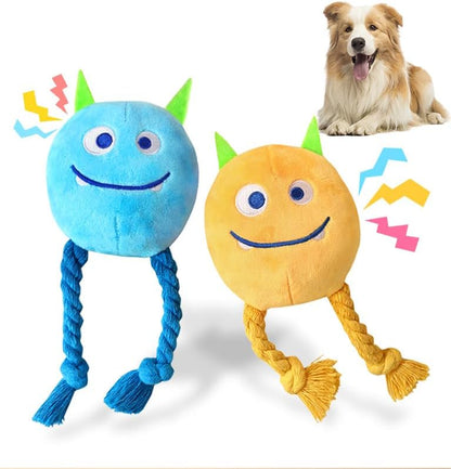 Dog Puzzle Enrichment Toy, Squeaky Crinkle Plush Turtle Puppy Toy