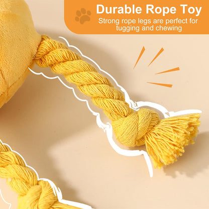Dog Puzzle Enrichment Toy, Squeaky Crinkle Plush Turtle Puppy Toy
