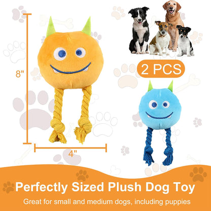 Dog Puzzle Enrichment Toy, Squeaky Crinkle Plush Turtle Puppy Toy