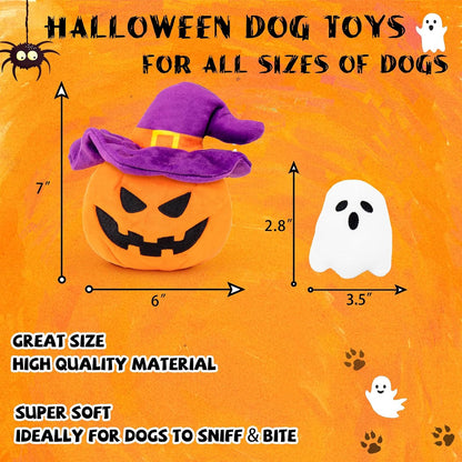 Dog Puzzle Enrichment Toy, Squeaky Crinkle Plush Turtle Puppy Toy