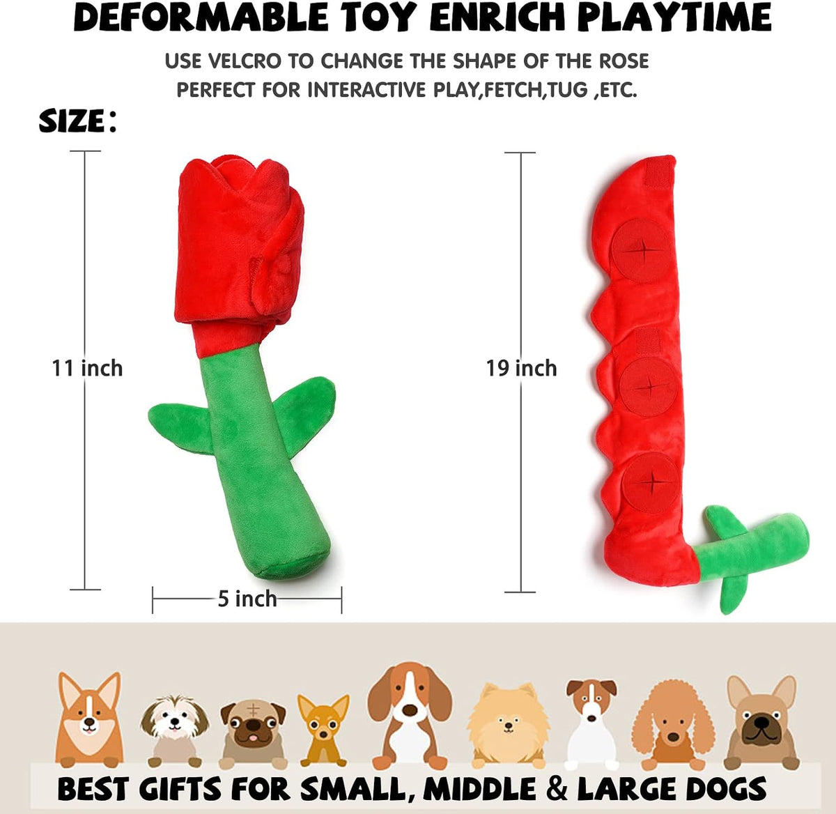 Dog Puzzle Enrichment Toy, Squeaky Crinkle Plush Turtle Puppy Toy