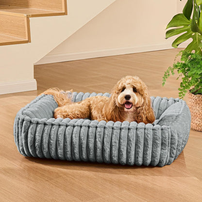 Medium Dog Bed Calming Cat Bed for Indoor Cats 24’’x20’’SageGrey