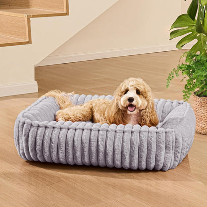 Medium Dog Bed Calming Cat Bed for Indoor Cats 24’’x20’’SageGrey